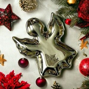 2/$10 Item • Studio Nova • Christmas Shine Gold Angel Candy Dish